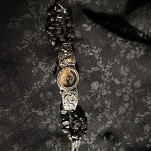 Black and silver Legacy watch